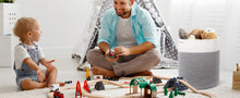 Lade das Bild in den Galerie-Viewer, Waschekorb aus Baumwolle mit Griffen, Aufbewahrungskorb Geflochten, Laundry Baskets, Korb Aufbewahrung für decken, spielzeug, kuscheltier,Kleidung (Grau-H40)