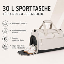 Lade das Bild in den Galerie-Viewer, Sporttasche Kinder Mädchen Leichte Reisetasche Wasserabweisende Schwimmtasche Kinder 30L Sporttasche Mädchen Tragbare Kindersporttasche für Sportstunden, Sportverein, Urlaub