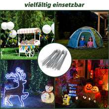 Lade das Bild in den Galerie-Viewer, Unkrautvlies, Erdnägel aus verzinktem Stahl im Set zur Befestigung von Unkrautflies, Unkrautfolie, oder fürs Camping