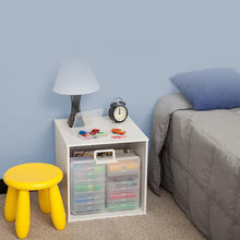 Lade das Bild in den Galerie-Viewer, Fotobox, Sortierboxen für Kleinteile, 16 innere Fotohalter, Aufbewahrungsbox Transparent für Postkarten, Fotos, Spielzeug
