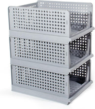 Lade das Bild in den Galerie-Viewer, Schrank Organizer Kleiderschrank 3 Stück, Faltbare Aufbewahrungsbox, Ordnungssystem für Schubladen, Schließfächer, Kleiderschränke