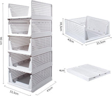 Lade das Bild in den Galerie-Viewer, 5 Pack Schrank Organizer Kleiderschrank, Faltbare Aufbewahrungsbox, Ordnungssystem für Schubladen