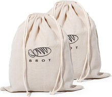 Lade das Bild in den Galerie-Viewer, Leinen Brotbeutel Aufbewahrung Frischhalten, Leinenbeutel für Brot, Bread Bag