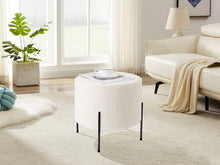 Lade das Bild in den Galerie-Viewer, Samt runder Hocker,Fußhocker Pouf,Eleganter Fußstütze (40*40H)
