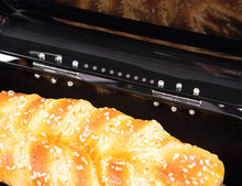 Lade das Bild in den Galerie-Viewer, Brotbox ,Großer Knäckebrot Box aus Metall, Brot und Kekse Lange Aufbewahren und Trocken Halten, Retro Design 31cm*19cm*15cm (Schwarz)