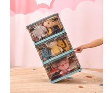 Lade das Bild in den Galerie-Viewer, Faltbare Kunststoff-Aufbewahrungsbox, Organizer Ideal zum Aufbewahren von Büchern, Kleidung, Spielzeug, Bettzeug oder als Schuhkarton (45L, Weiß)