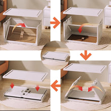 Lade das Bild in den Galerie-Viewer, 29L x 1, Faltbare Aufbewahrungsbox mit Deckel,Aufbewahrungsregal mit Boxen,Stapelboxen,Kunststoffbox
