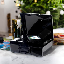 Lade das Bild in den Galerie-Viewer, Fotobox, Sortierboxen für Kleinteile, 16 innere Fotohalter, Aufbewahrungsbox Transparent für Postkarten, Fotos, Spielzeug
