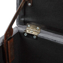Lade das Bild in den Galerie-Viewer, Sitztruhe Sitzhocker Fußhocker mit Stauraum LeinenDeckel und Holzfüßen, 43L /Max. Tragfähigkeit 300kg 79,5 x 39,5 x 40 cm grau
